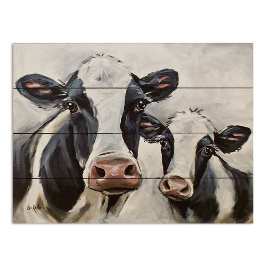 Pallet Wood Cow Sign, Farmhouse Cow Decor, Wood Pallet Art