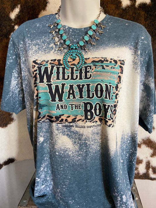 Willie, Waylon & The Boys Graphic Tee l Unisex Jersey Short Sleeve Tee